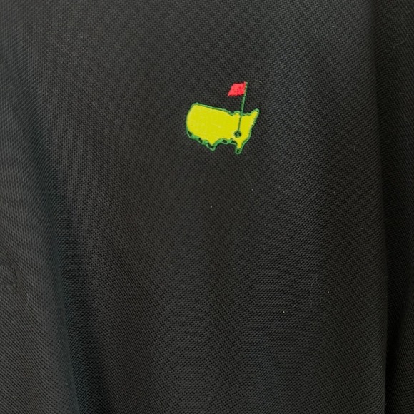 Vtg Masters Collection Polo Shirt Mens Large Black Cotton 60 Two Ply Mercerized - Picture 4 of 7